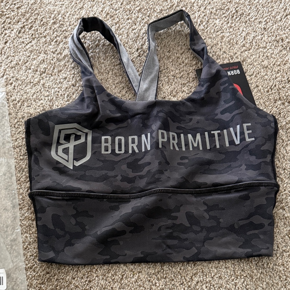 Born Primitive Black Camo Sports Bra